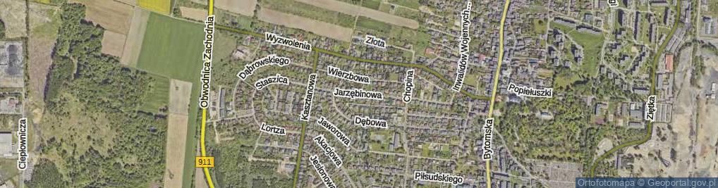 Zdjęcie satelitarne Jarzębinowa ul.